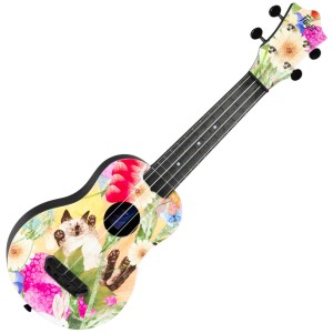 Flight UTS-42 SUMMER CAT Ultra Travel Series Soprano Ukulele with Bag
